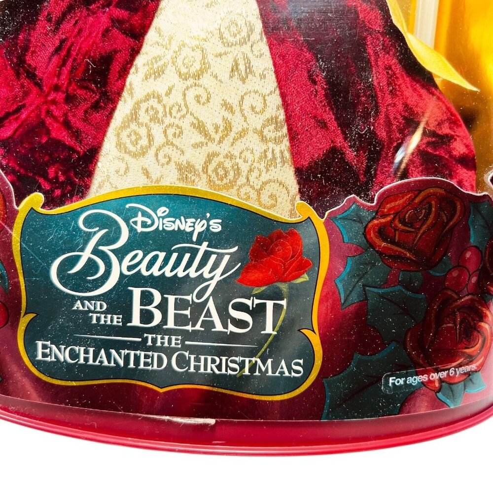 Vtg Holiday Princess Belle Disney 1997 Beauty and the Beast Doll 16710 NIB NRFB - Picture 4 of 6
